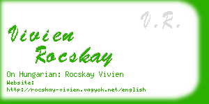 vivien rocskay business card